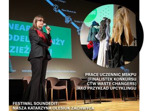 MSKPU team na festiwalu SoundEdit: Power speech Katarzyny Olesiuk, pokaz, wystawa prac finałowych CTW Waste Changers